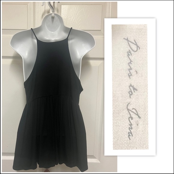Paris To Jena Black Camisole Top - Picture 2 of 9